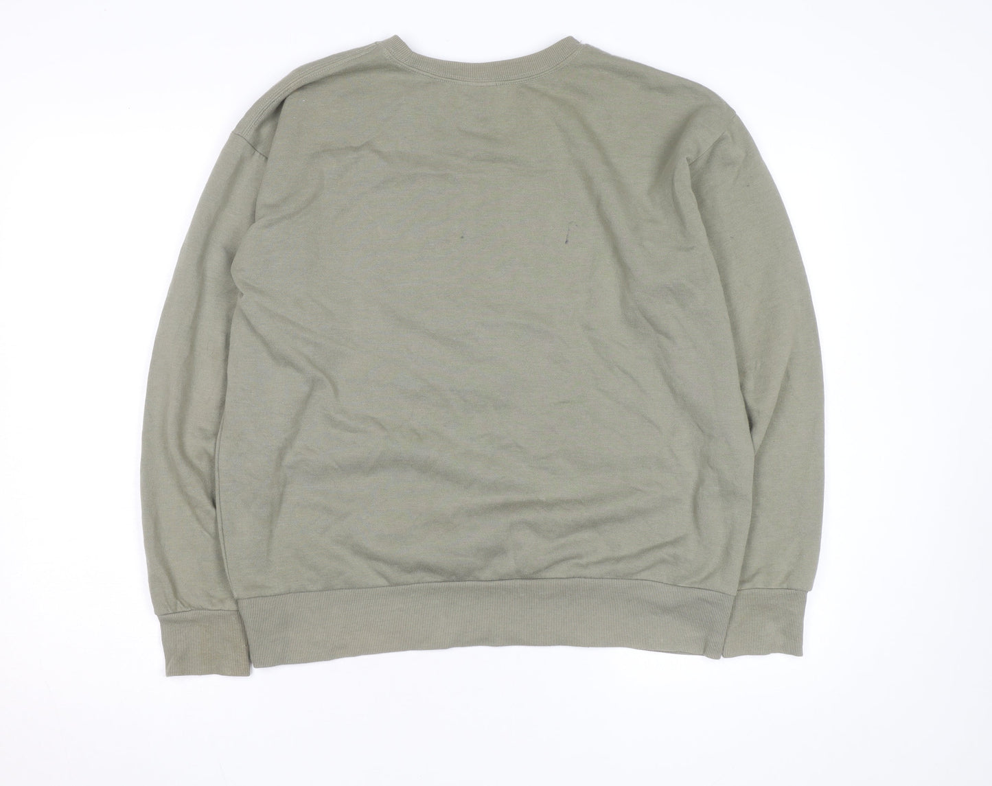 Disney Mickey Mouse Men's Green L Pullover Sweatshirt