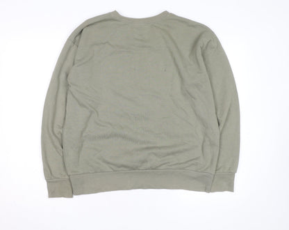 Disney Mickey Mouse Men's Green L Pullover Sweatshirt