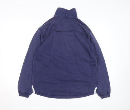 Crew Clothing Co Men’s Blue 1/4 Zip Pullover Sweatshirt Size S