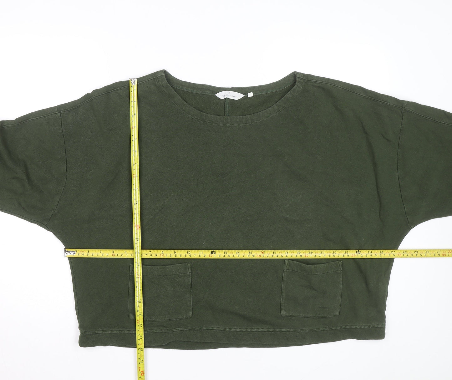 Seasalt Cornwall Womens Green Cotton Pullover Sweatshirt Size 16