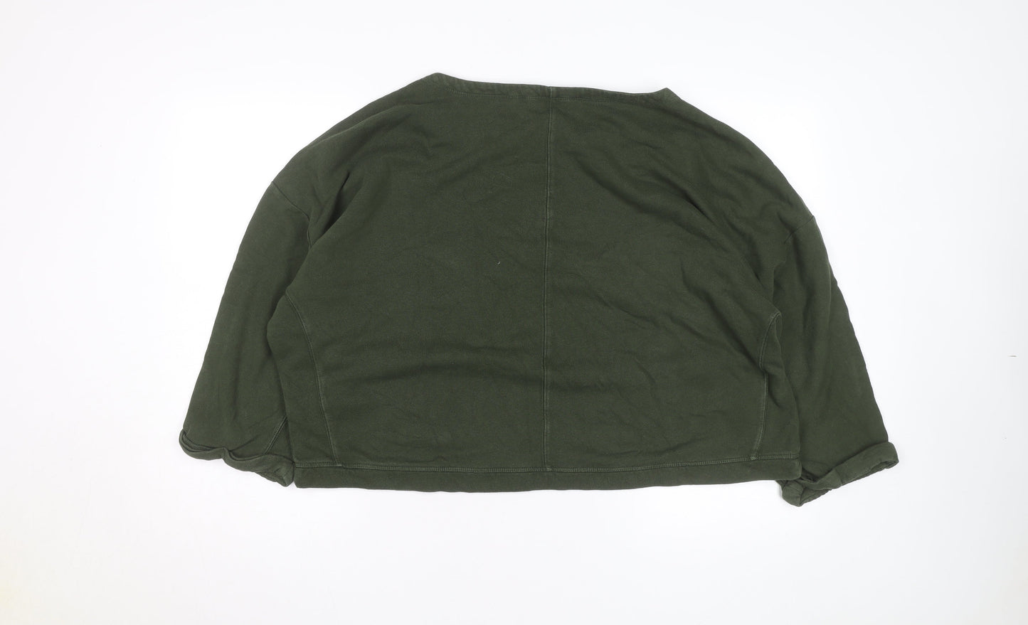 Seasalt Cornwall Womens Green Cotton Pullover Sweatshirt Size 16