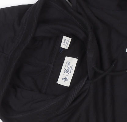 Original Penguin Men's Black Pullover Hoodie Size S Regular Fit