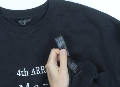 Accessorize Women Black Le Marais Paris Sweatshirt Size 10 Pullover