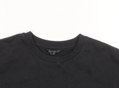 Accessorize Women Black Le Marais Paris Sweatshirt Size 10 Pullover