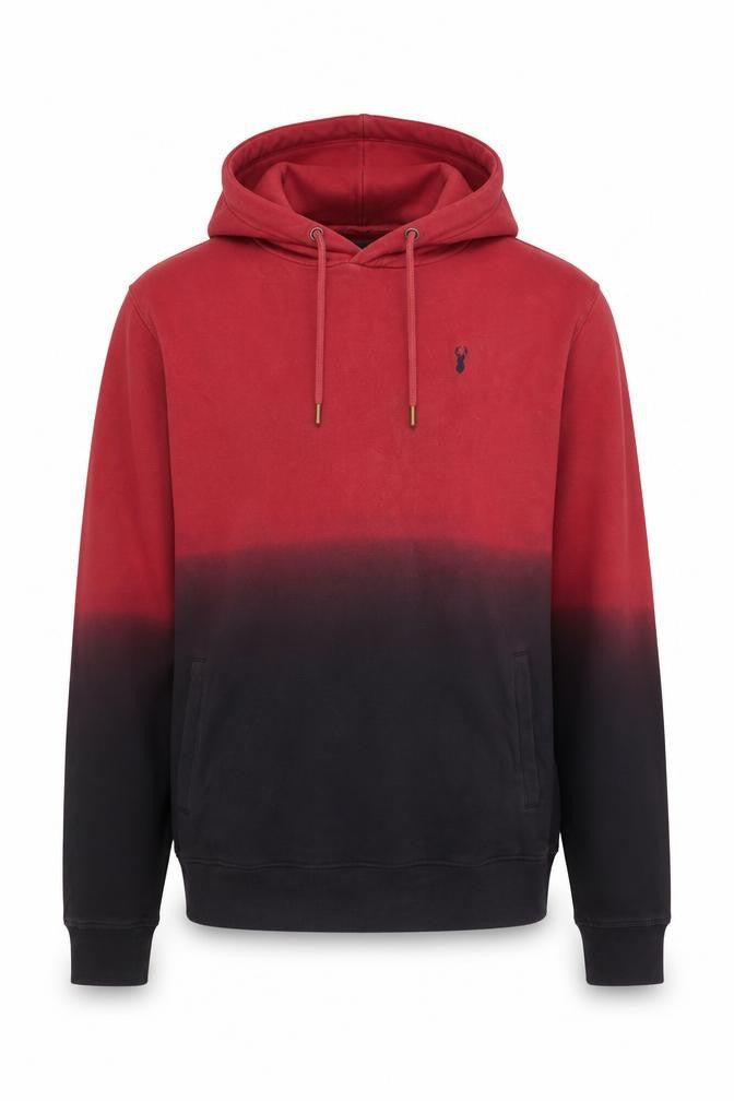 Next Men’s Red & Black Ombre Pullover Hoodie Size M