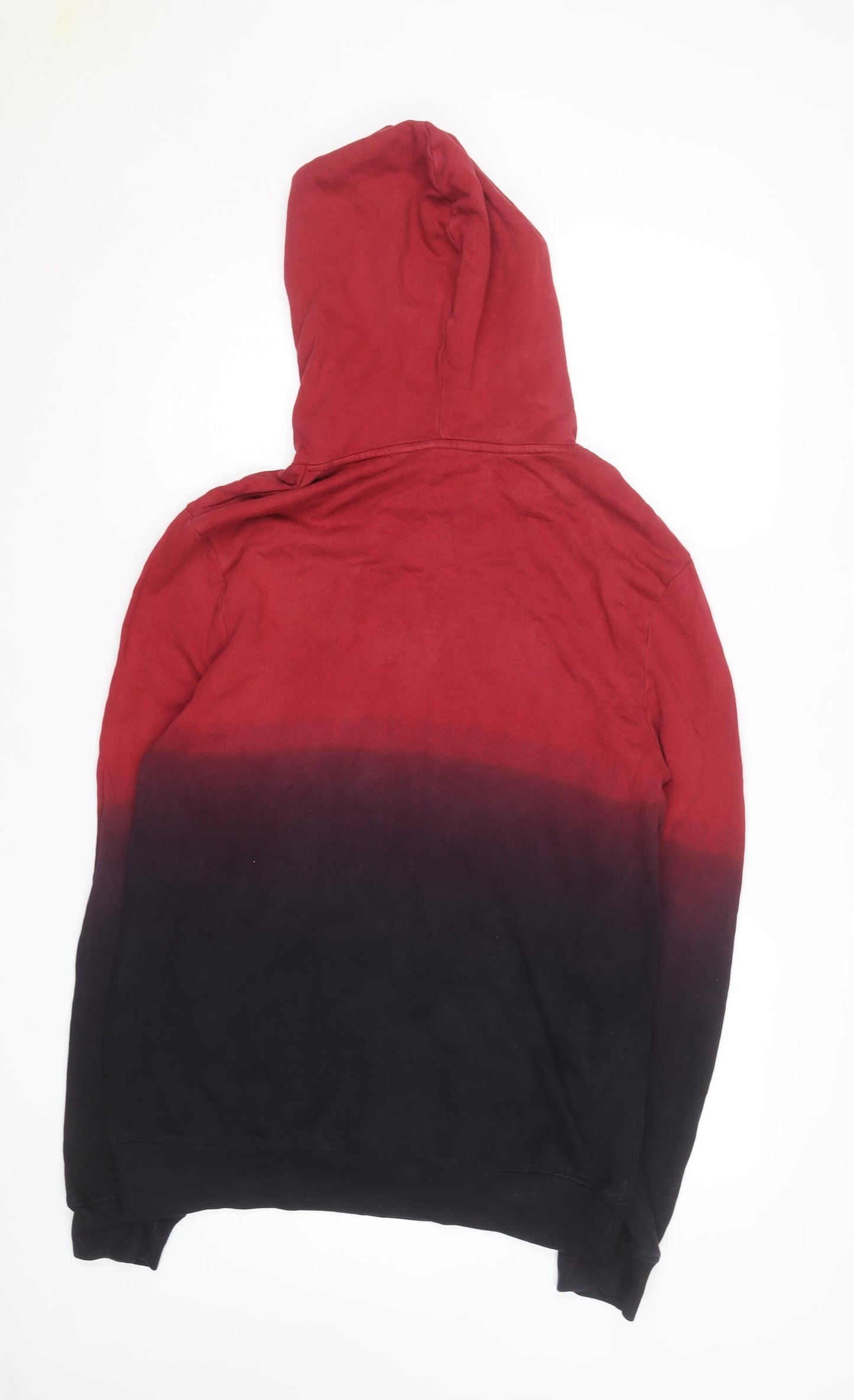 Next Men’s Red & Black Ombre Pullover Hoodie Size M