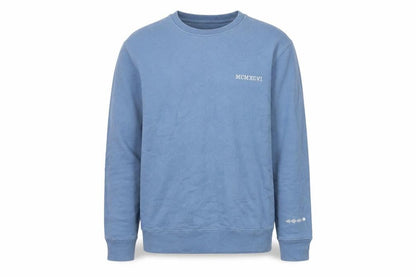 Rock On Ruby Men's Blue Small Pullover Sweatshirt Regular Fit