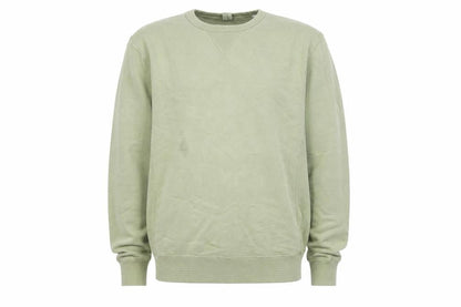 Albam Men's Green XS Crew Neck Cotton Pullover Sweatshirt
