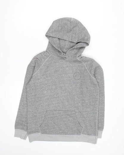 Jack Wills Women's Grey Pullover Hoodie UK 8 Cotton Blend Casual