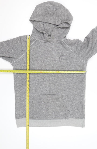 Jack Wills Women's Grey Pullover Hoodie UK 8 Cotton Blend Casual