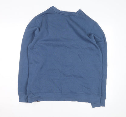 Passenger Mens Blue Crew Neck Pullover Sweatshirt Size M