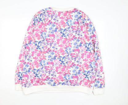 Strong Girls Club Women’s Multicoloured Floral Pullover Sweatshirt XL