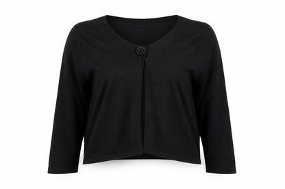 Wallis Women Black Size 12 Button Knit Cardigan Jumper