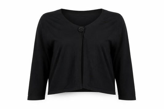 Wallis Women Black Size 12 Button Knit Cardigan Jumper