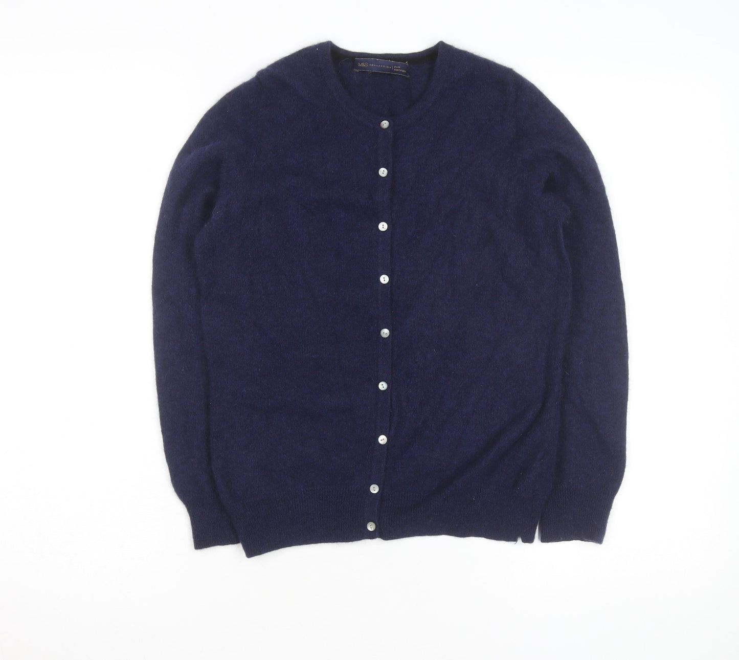 Marks and Spencer Women Navy Blue Pure Cashmere Cardigan Size 12