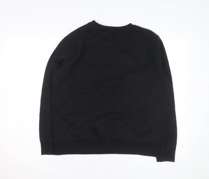 Tu Men’s Black Christmas Rhinestone Sweatshirt Medium