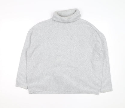 & Other Stories Unisex Grey Roll Neck Wool Alpaca Jumper XS