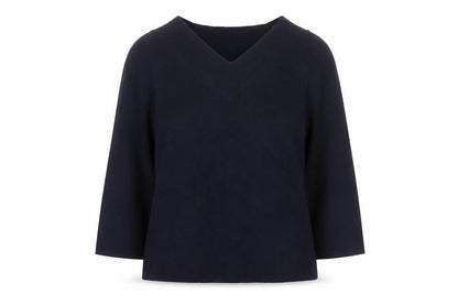 Monsoon Women’s Blue V-Neck Knit Jumper Size 10
