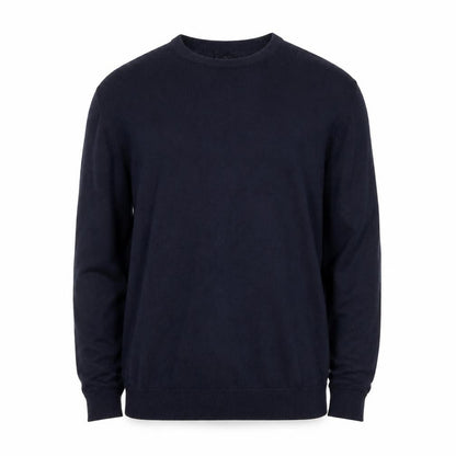 Marks and Spencer Men's Blue XL Cotton Crew Neck Jumper
