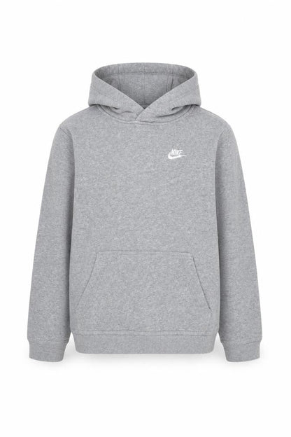 Nike Boys Grey Pullover Hoodie Sz 12-13 Years Cotton Blend Logo
