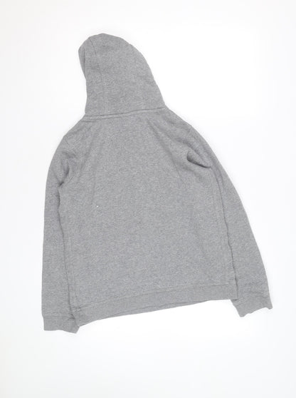 Nike Boys Grey Pullover Hoodie Sz 12-13 Years Cotton Blend Logo