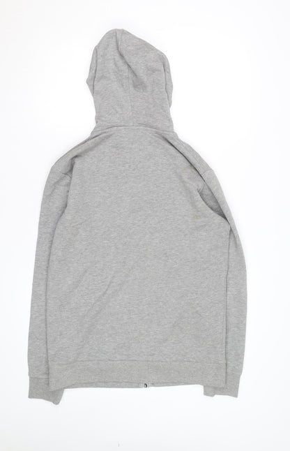 Jack & Jones Men's Grey Tech Full Zip Hoodie Size L