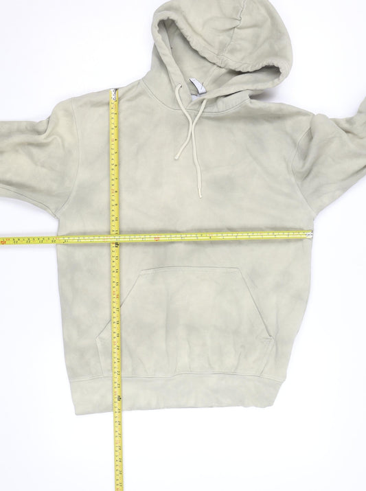 H&M Men's Beige Relaxed Fit Pullover Hoodie Size L