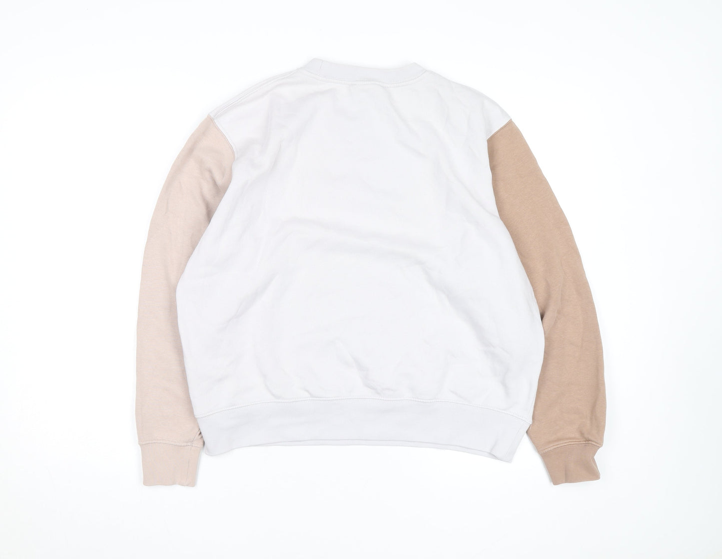 Nike Men's Beige Pullover Sweatshirt Size M Crew Neck Fleece