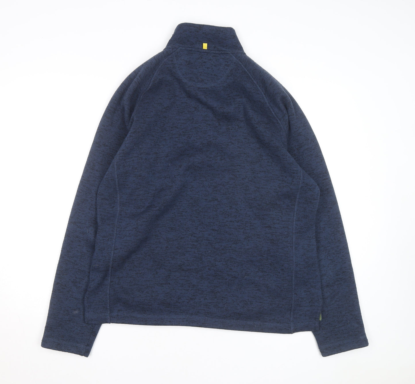John Lewis Men Blue Cotton Henley Jumper L Casual Winter