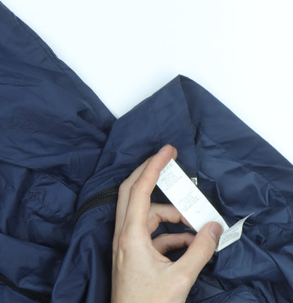 Cedarwood State Men's Blue Hooded Windbreaker Jacket Size M