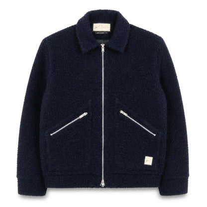 Prèvu Men’s Blue Wool Bomber Jacket Size S Zip Up Casual