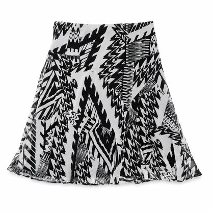 Marks and Spencer Women’s Black A-Line Geometric Chiffon Skirt Size 18