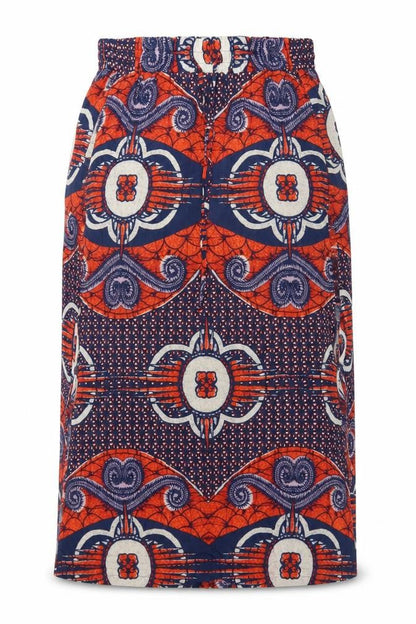 Next Womens Multicoloured A-Line Midi Skirt Size 14 Viscose