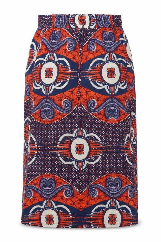 Next Womens Multicoloured A-Line Midi Skirt Size 14 Viscose