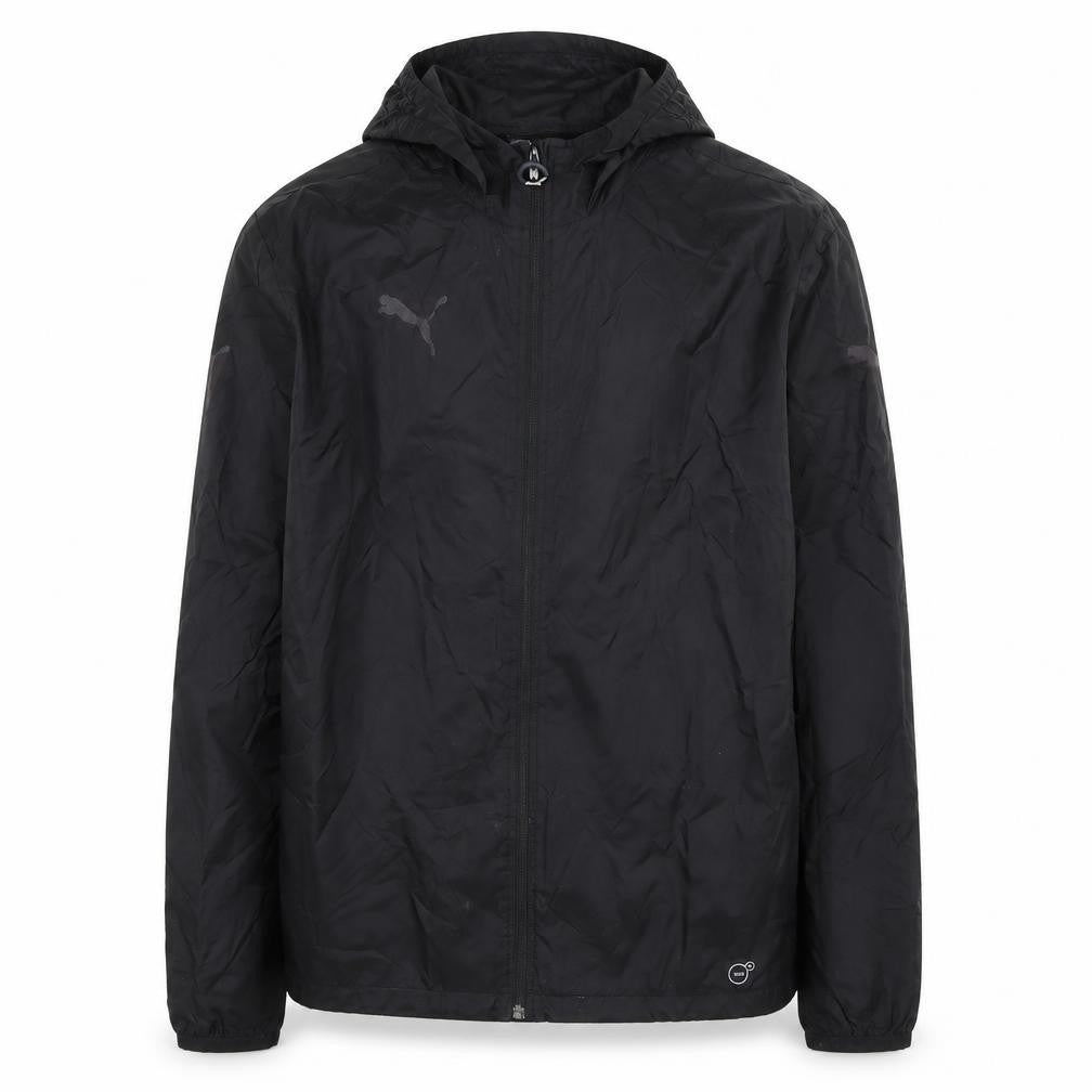 Puma Men's Black Hooded Windbreaker Jacket Size S