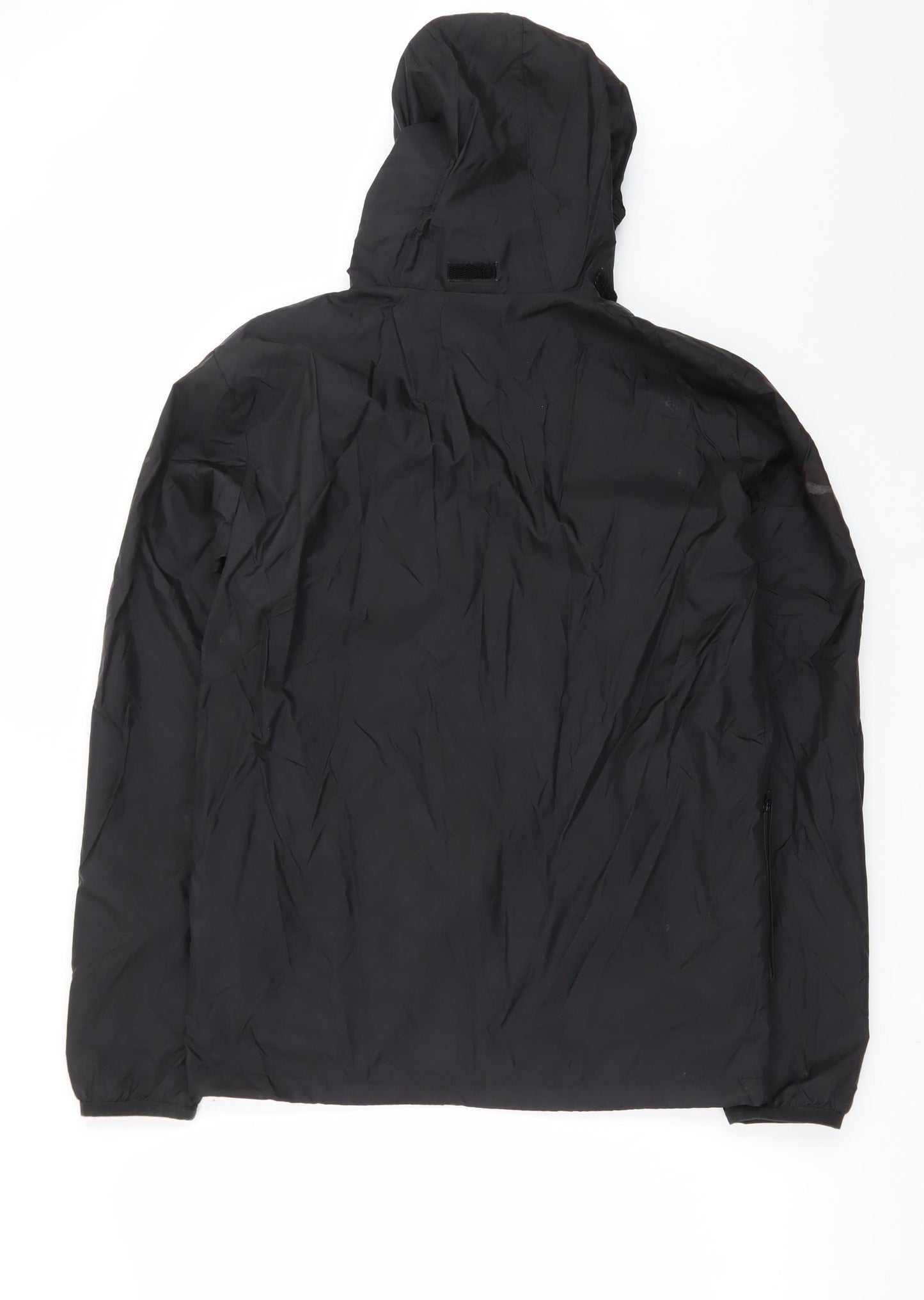 Puma Men's Black Hooded Windbreaker Jacket Size S