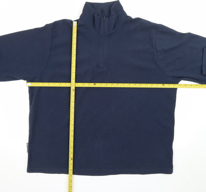 Outdoor Essentials Men's Blue 2XL Fleece 1/4 Zip Pullover Sweatshirt