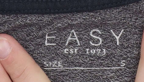 Easy Men’s Grey & Navy Long Sleeve Raglan T-Shirt Size S