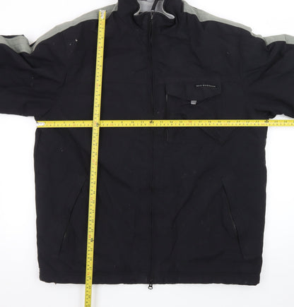 Ben Sherman Men’s Black L Windbreaker Jacket with Pockets