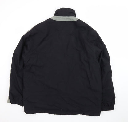 Ben Sherman Men’s Black L Windbreaker Jacket with Pockets