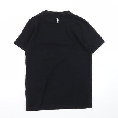 Huel Men's Black Crew Neck Cotton T-Shirt Size L