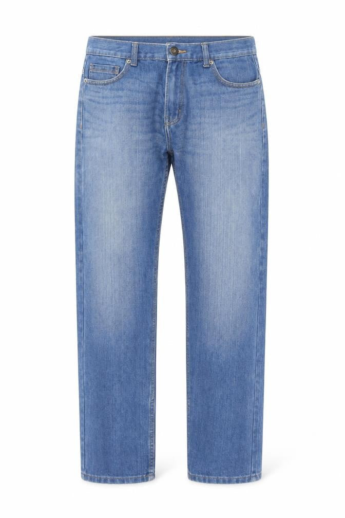 Denim Co. Men's Blue Straight Leg Jeans W34 L34