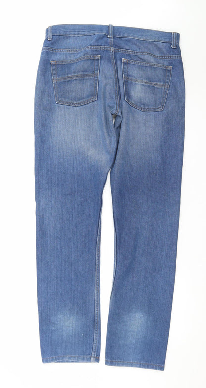 Denim Co. Men's Blue Straight Leg Jeans W34 L34