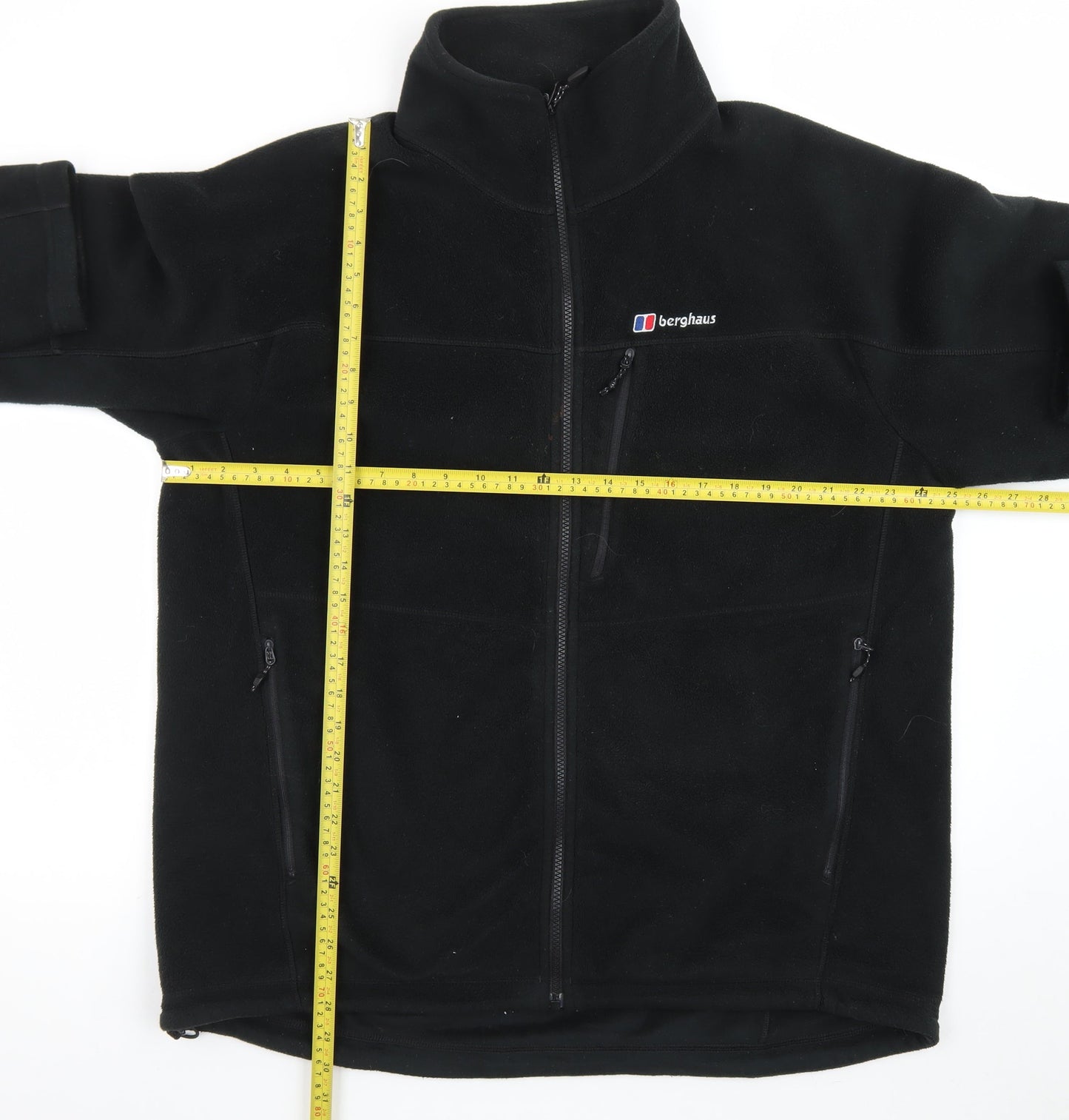 Berghaus Men's Black XXL Full Zip Fleece Jacket Outdoor Hiking