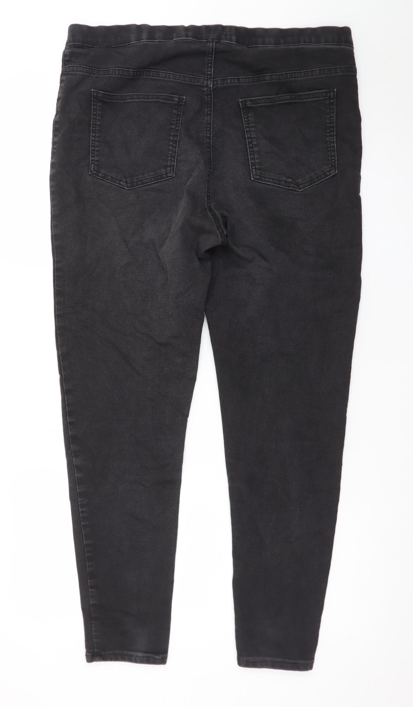 Marks and Spencer Womens Black Jeggings Size 18 Regular Stretch