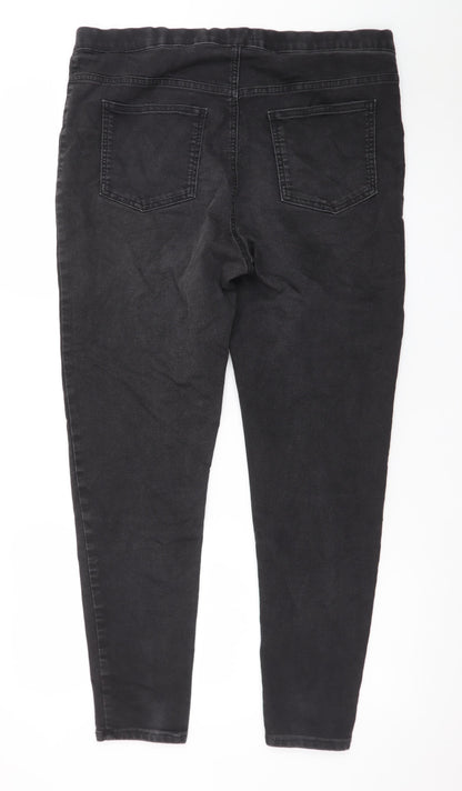 Marks and Spencer Womens Black Jeggings Size 18 Regular Stretch