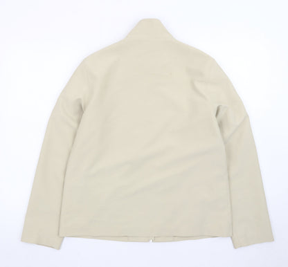Maine New England Women’s Beige Full Zip Softshell Jacket Size 12