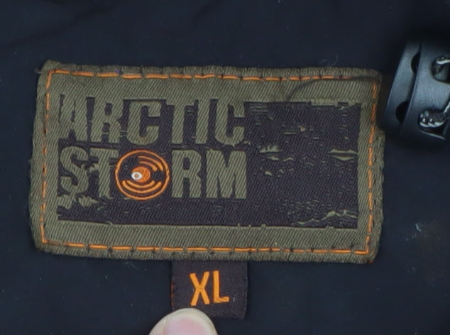 Arctic Storm Men's Black XL Hooded Waterproof Puffer Jacket