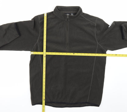 Tog Twenty Four Men's Black Fleece 1/4 Zip Pullover Sweatshirt M