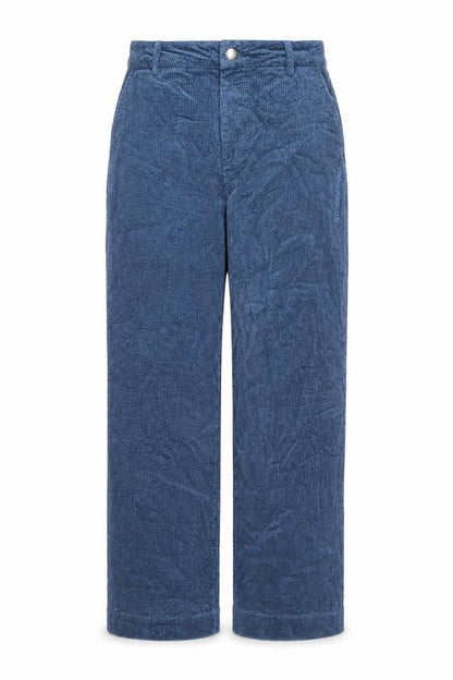 The Jogg Concept Men's Blue Corduroy Trousers Size S Regular Fit